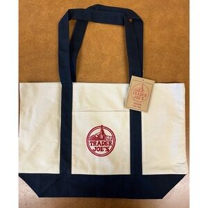 *NWT* Trader Joe’s Reusable Large Blue Canvas Tote